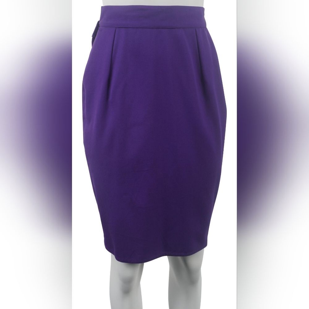Versace Deep Purple Pencil Skirt (Can414)